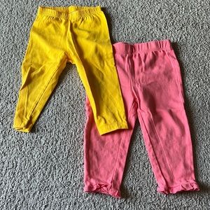 2 pair Carter’s baby leggings